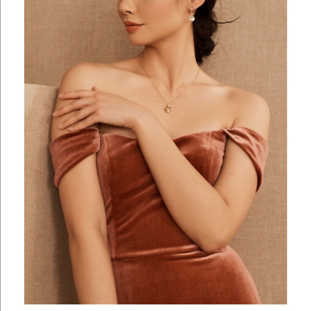 BHLDN Jenny Yoo Issa Velvet bridesmaid Dress - Picture 3 of 15